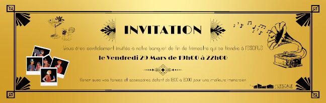 Banquet de fin de trimestre de L'ESCALE